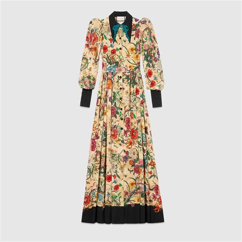 gucci floral dress shirt|gucci long sleeve lace dress.